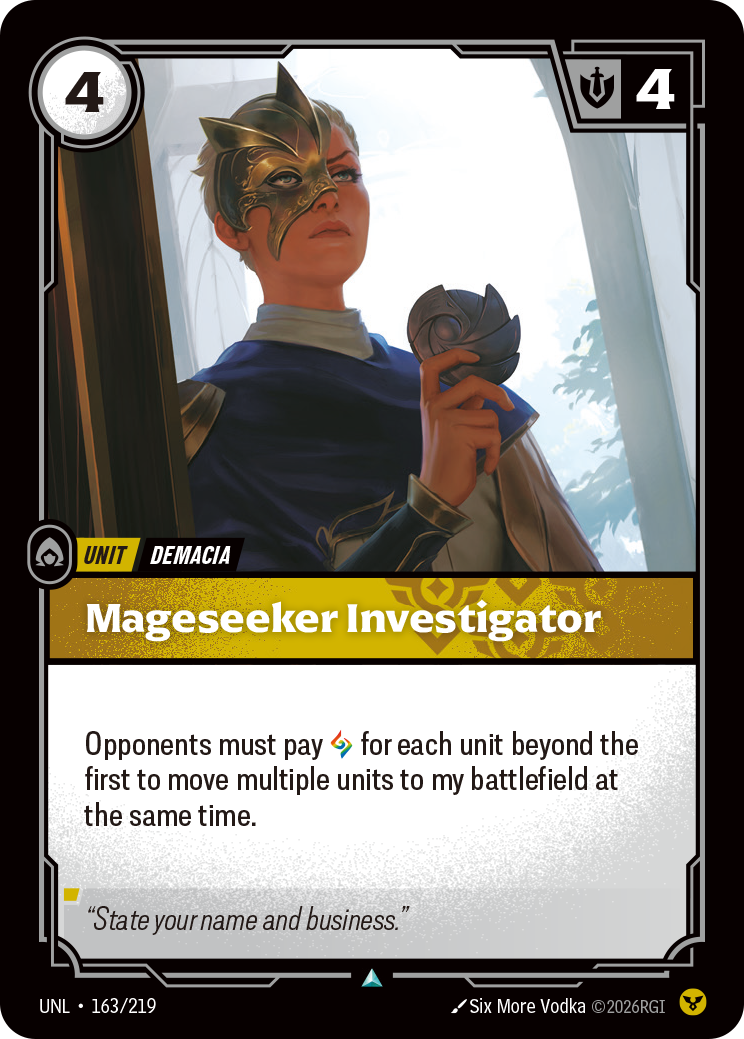 Mageseeker Investigator – UNL-163/219 – Uncommon