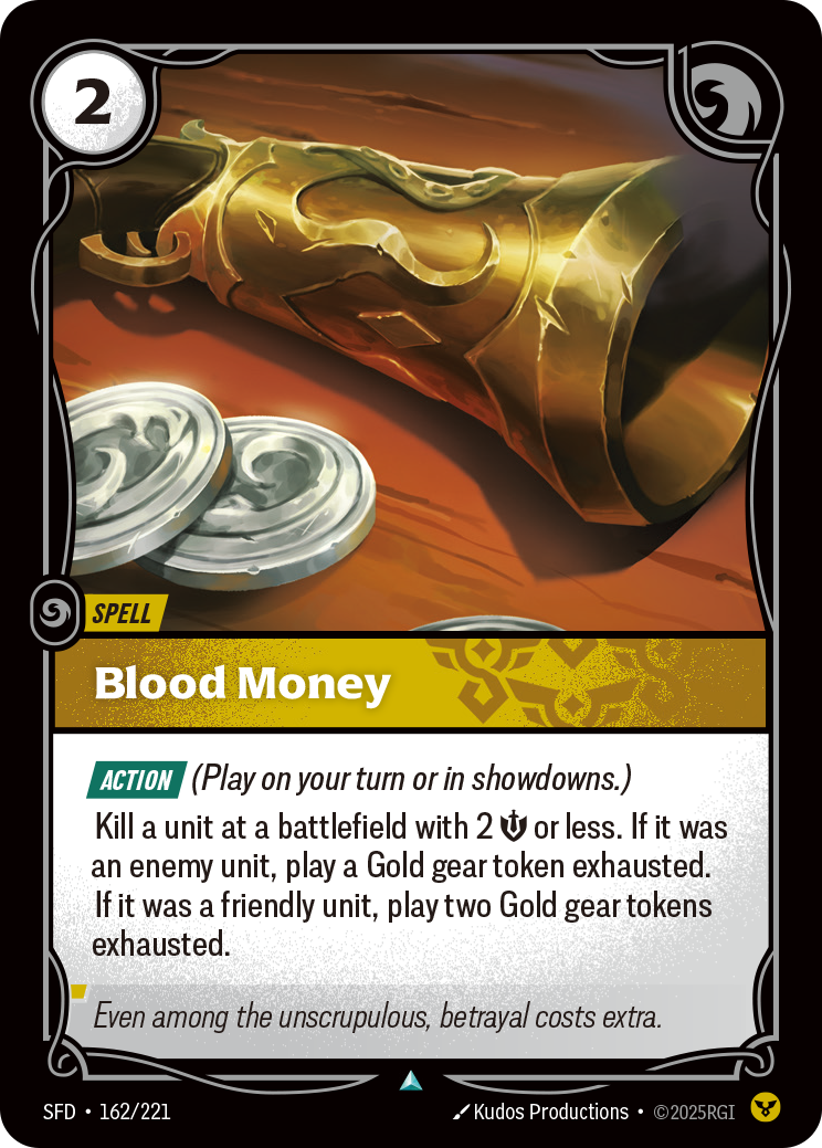 Blood Money – SFD-162/221 – Uncommon
