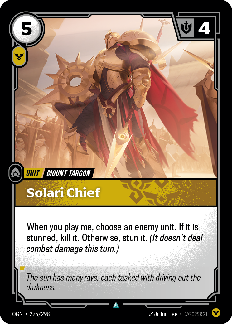 Solari Chief – OGN-225/298 – Uncommon