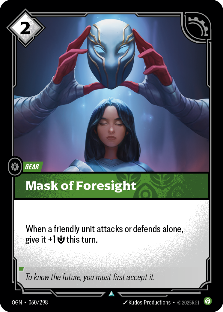 Mask of Foresight – OGN-060/298 – Uncommon