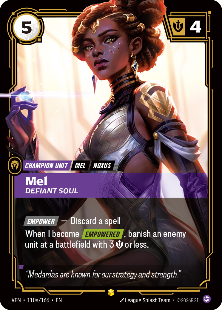 Mel, Defiant Soul – VEN-110a/166 – Rare