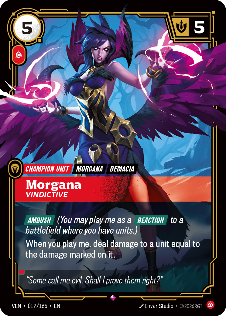 Morgana, Vindictive – VEN-017/166 – Rare