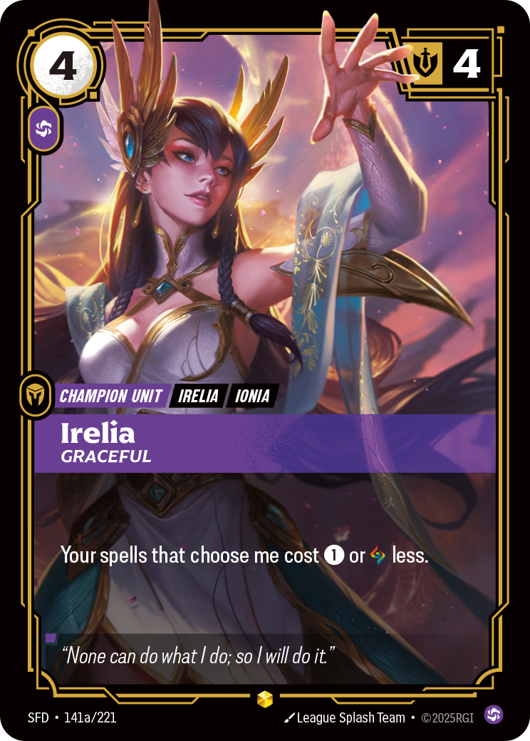Irelia, Graceful – SFD-141a/221 – Showcase
