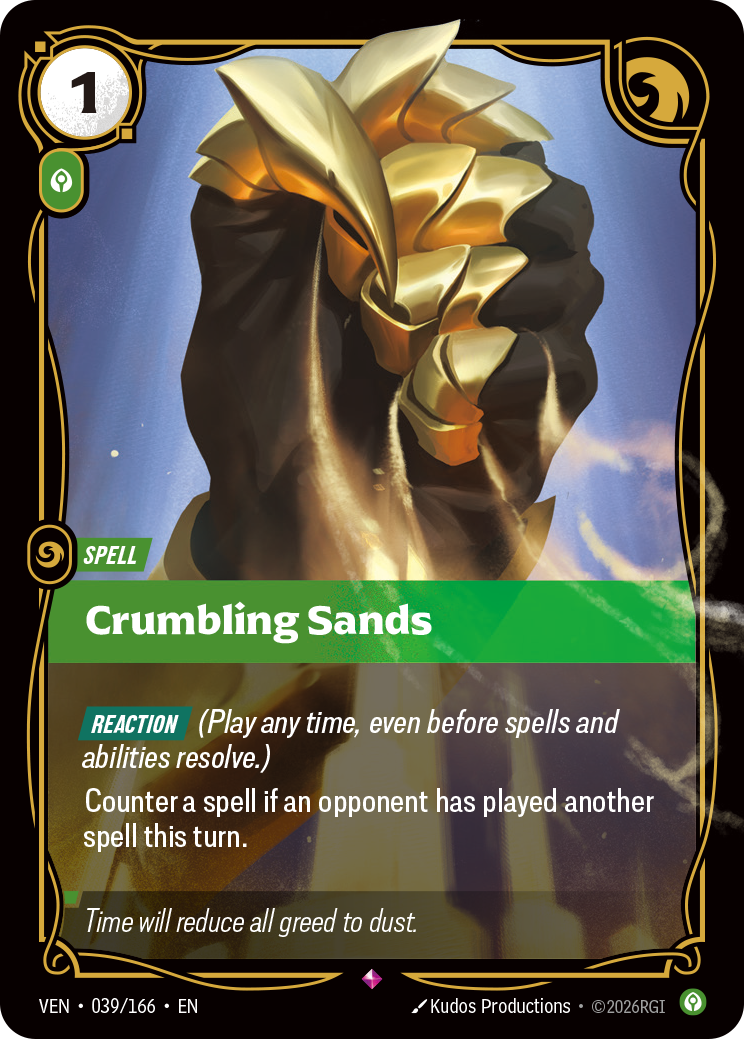 Crumbling Sands – VEN-039/166 – Rare