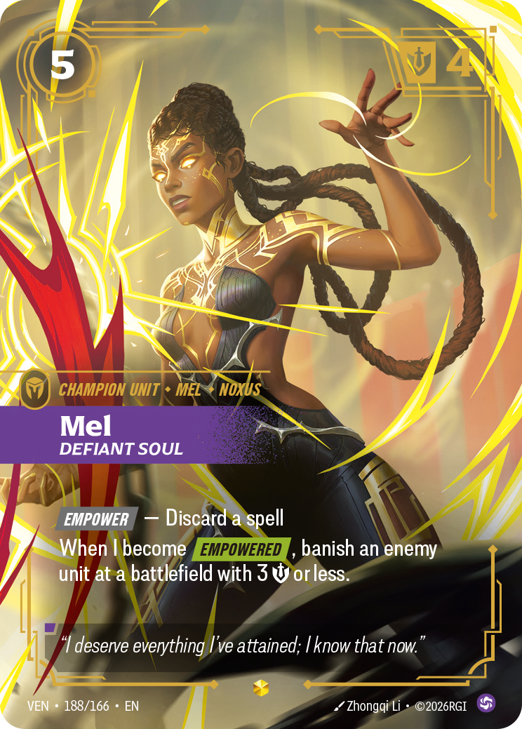 Mel, Defiant Soul – VEN-188/166 – Rare