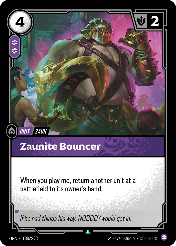 Zaunite Bouncer – OGN-188/298 – Uncommon