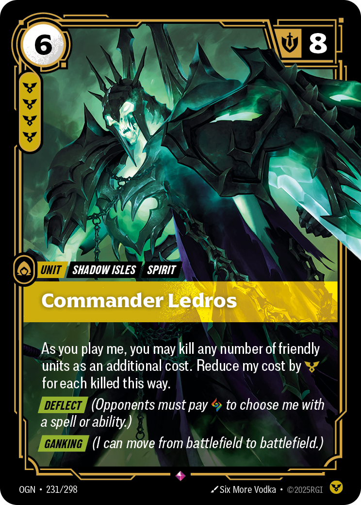 Commander Ledros – OGN-231/298 – Rare