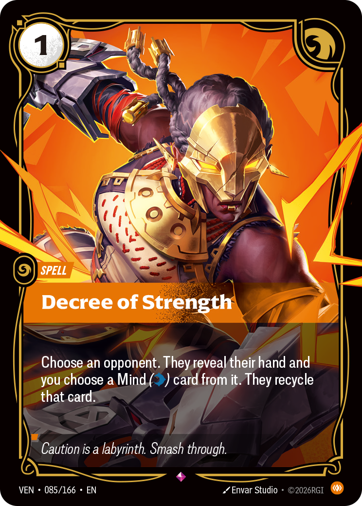 Decree of Strength – VEN-085/166 – Rare