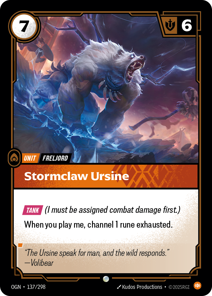 Stormclaw Ursine – OGN-137/298 – Common