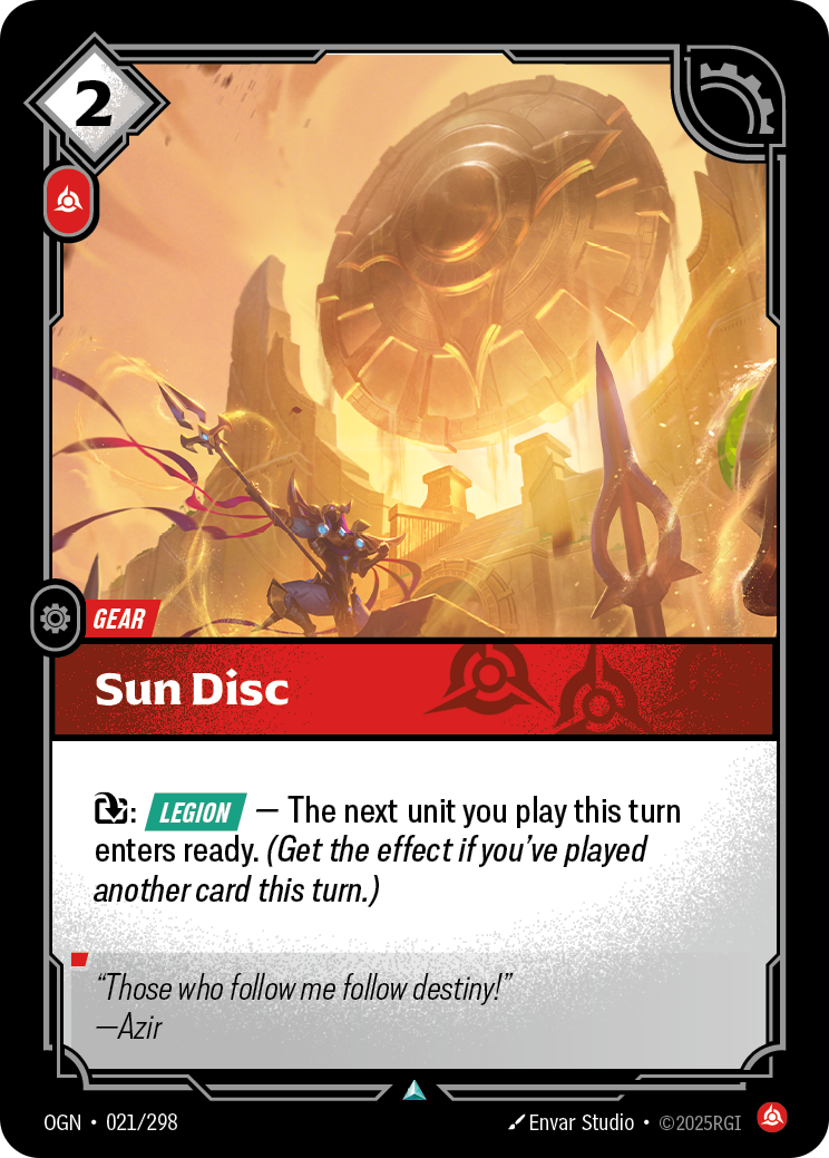 Sun Disc – OGN-021/298 – Uncommon