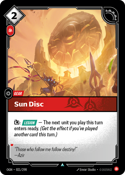 Sun Disc – OGN-021/298 – Uncommon