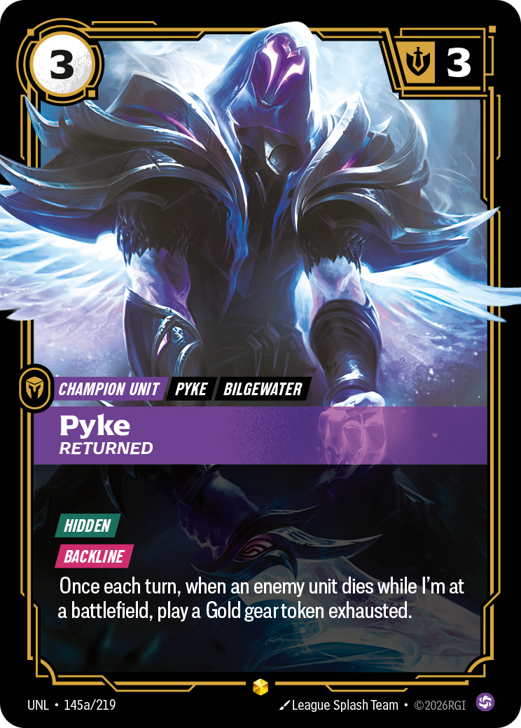 Pyke, Returned – UNL-145a/219 – Rare