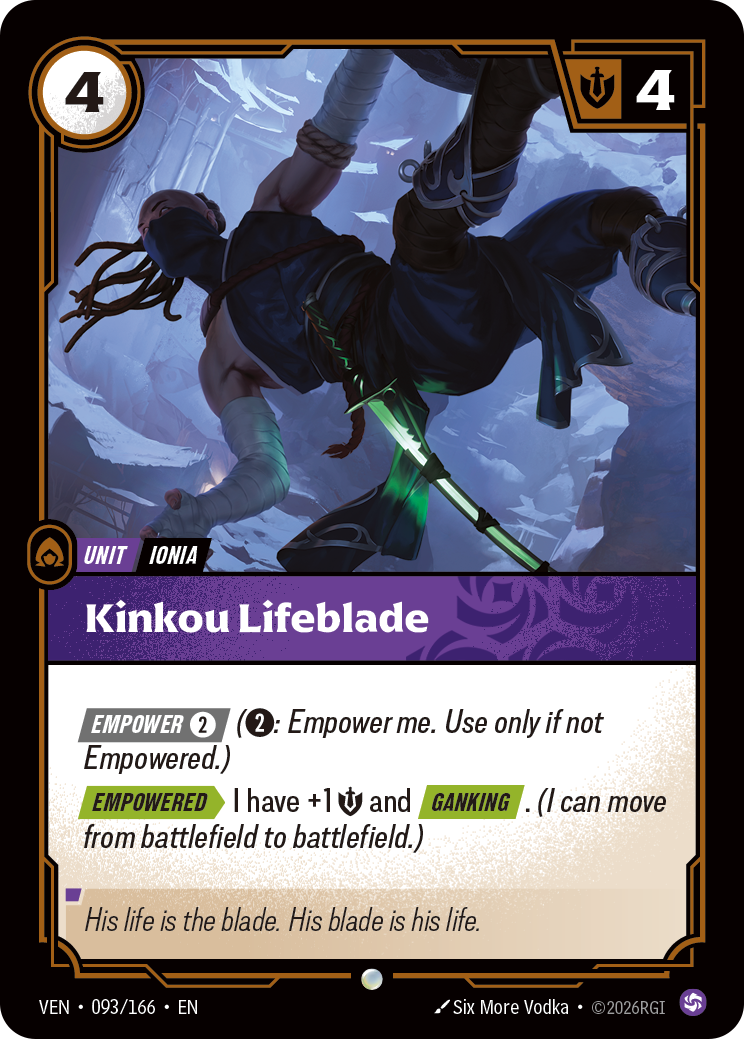 Kinkou Lifeblade – VEN-093/166 – Common
