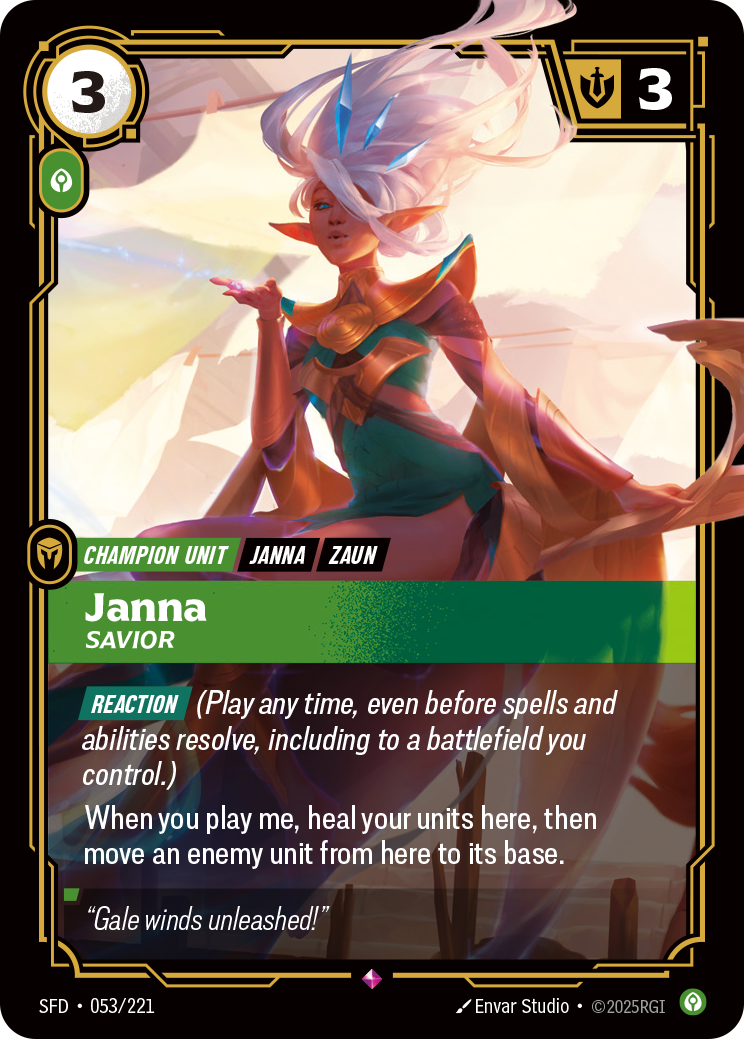 Janna, Savior – SFD-053/221 – Rare