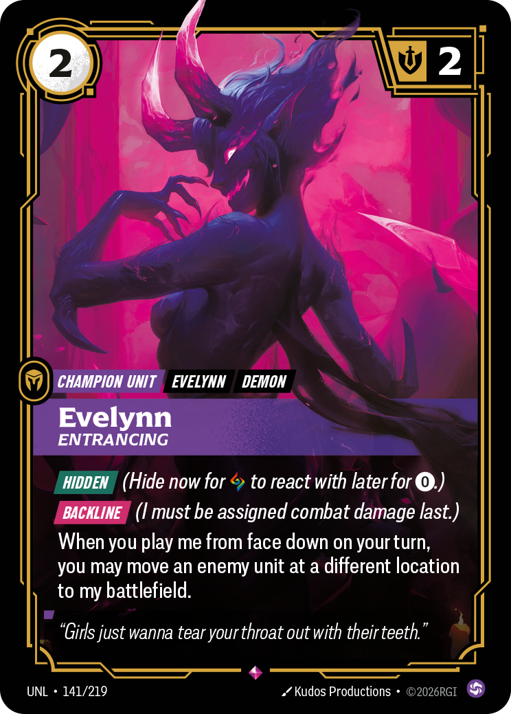 Evelynn, Entrancing – UNL-141/219 – Rare