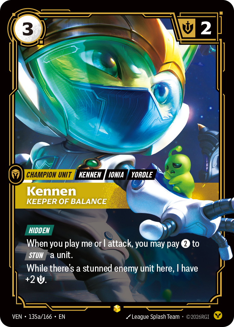 Kennen, Keeper of Balance – VEN-135a/166 – Rare