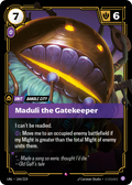Maduli the Gatekeeper – UNL-144/219 – Rare
