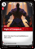 Right of Conquest – UNL-015/219 – Uncommon
