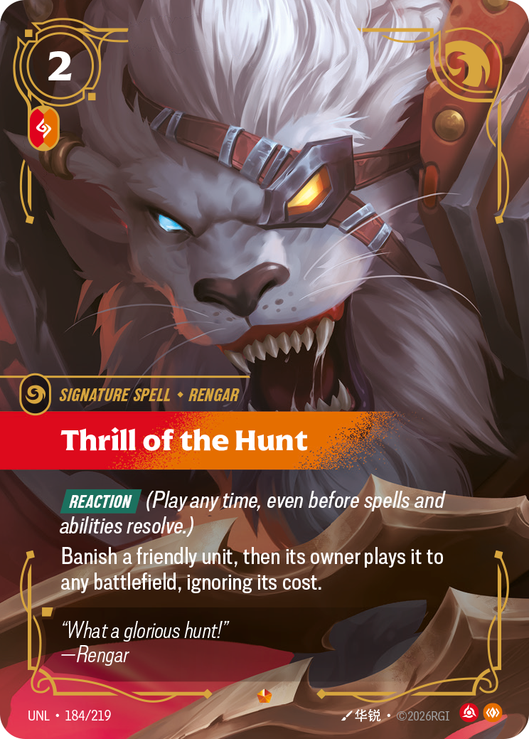 Thrill of the Hunt – UNL-184/219 – Epic