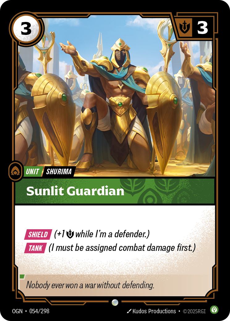 Sunlit Guardian – OGN-054/298 – Common