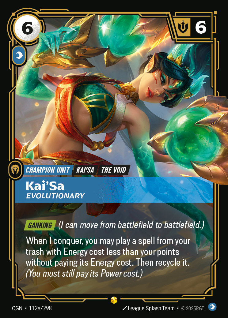 Kai'Sa, Evolutionary – OGN-112a/298 – Showcase