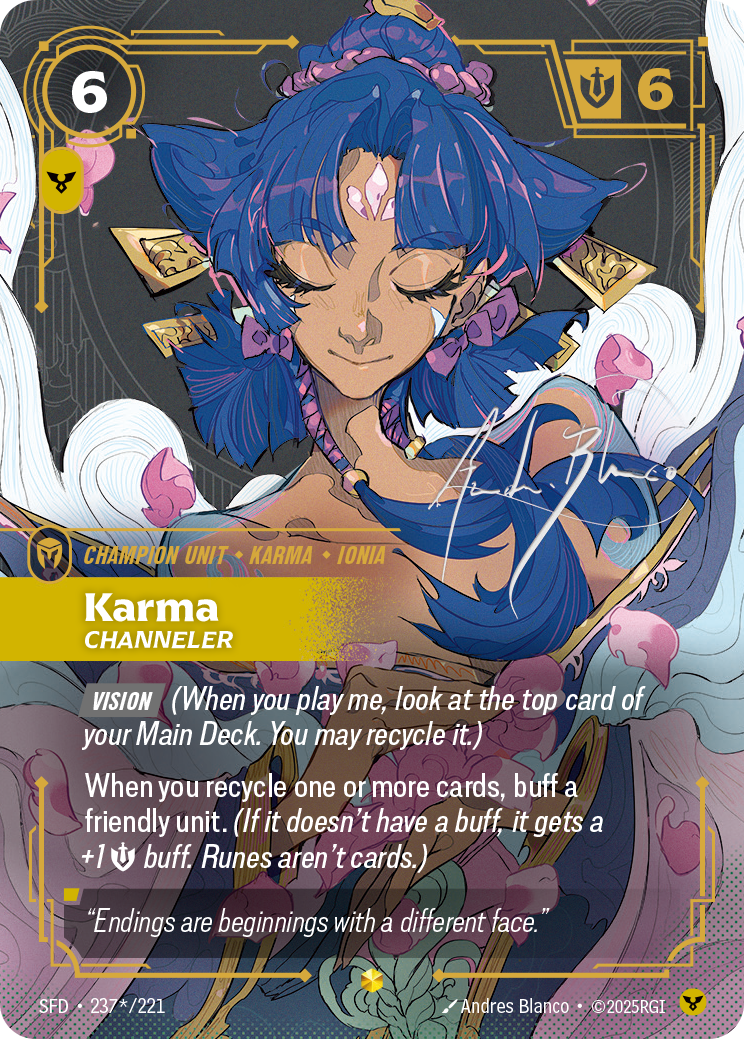 Karma, Channeler – SFD-237*/221 – OVN Signature