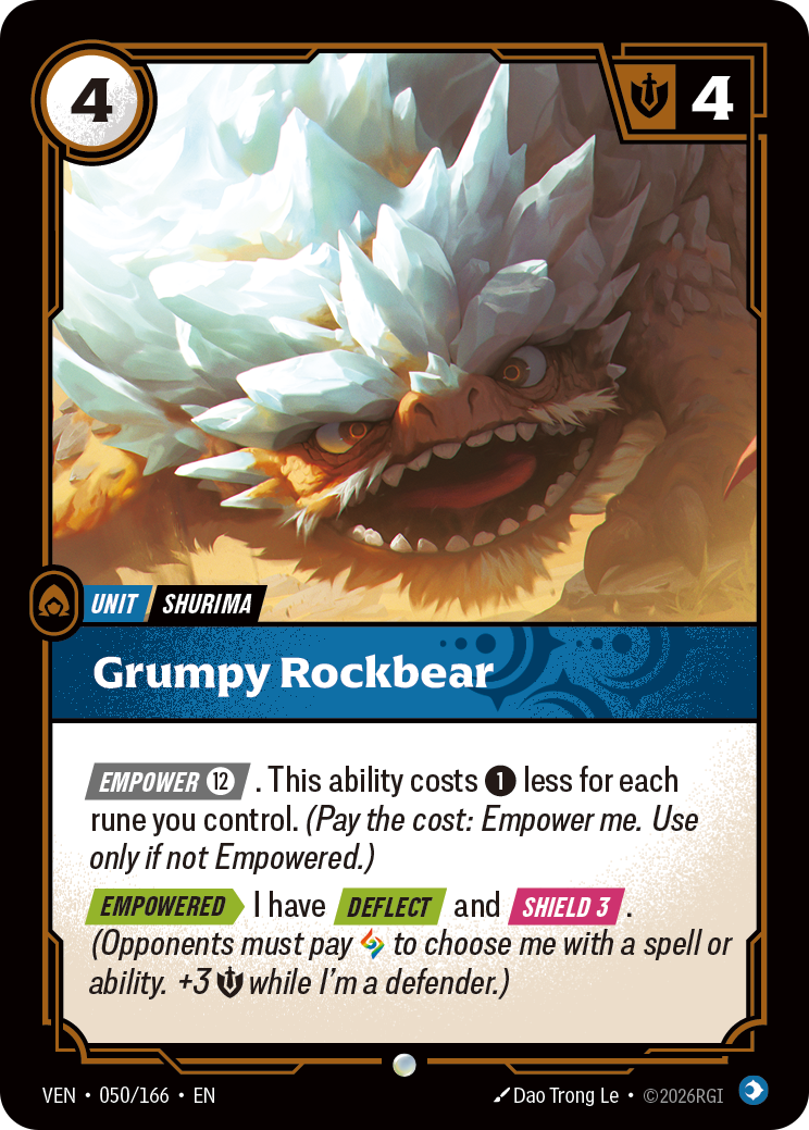 Grumpy Rockbear – VEN-050/166 – Common