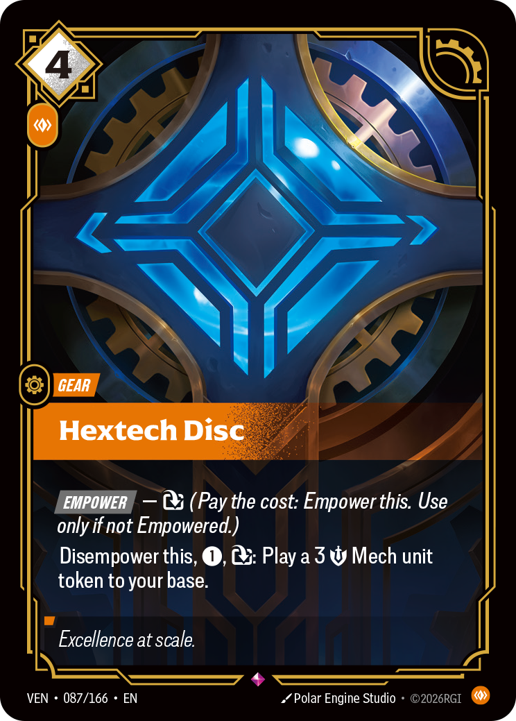 Hextech Disc – VEN-087/166 – Rare