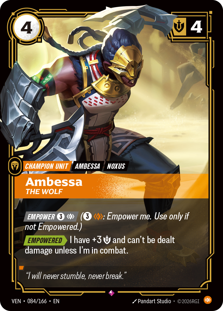 Ambessa, The Wolf – VEN-084/166 – Rare