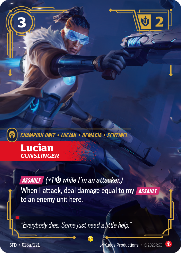 Lucian, Gunslinger – SFD-028a/221 – Showcase
