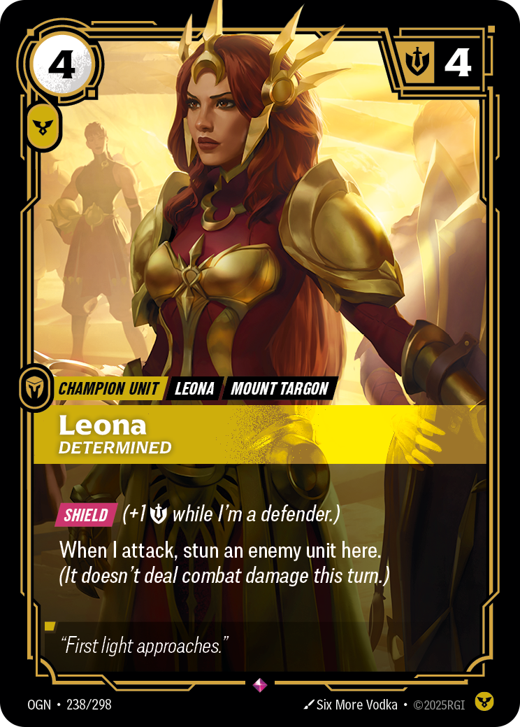 Leona, Determined – OGN-238/298 – Rare
