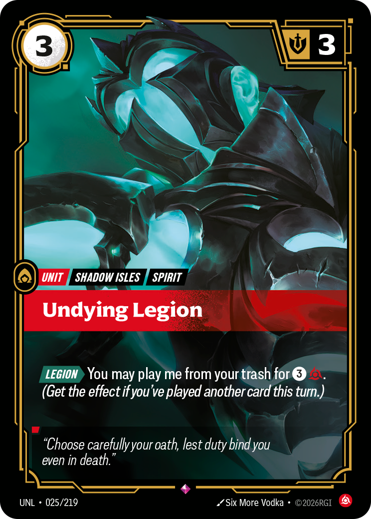 Undying Legion – UNL-025/219 – Rare