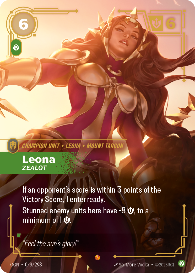 Leona, Zealot – OGN-079/298 – Epic
