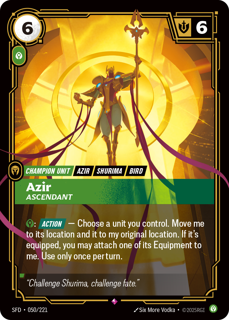 Azir, Ascendant – SFD-050/221 – Rare