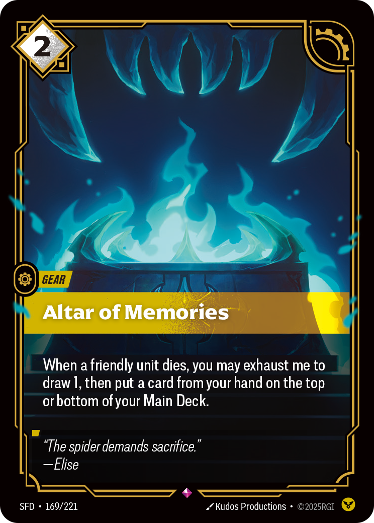 Altar of Memories – SFD-169/221 – Rare