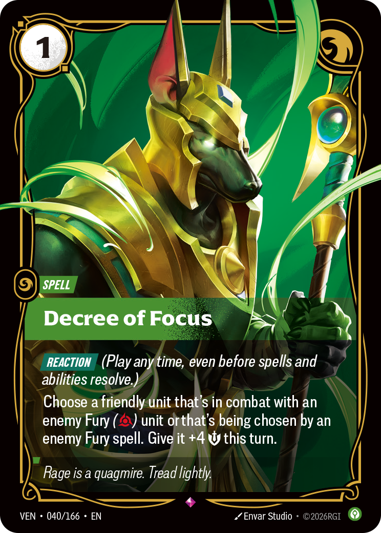 Decree of Focus – VEN-040/166 – Rare