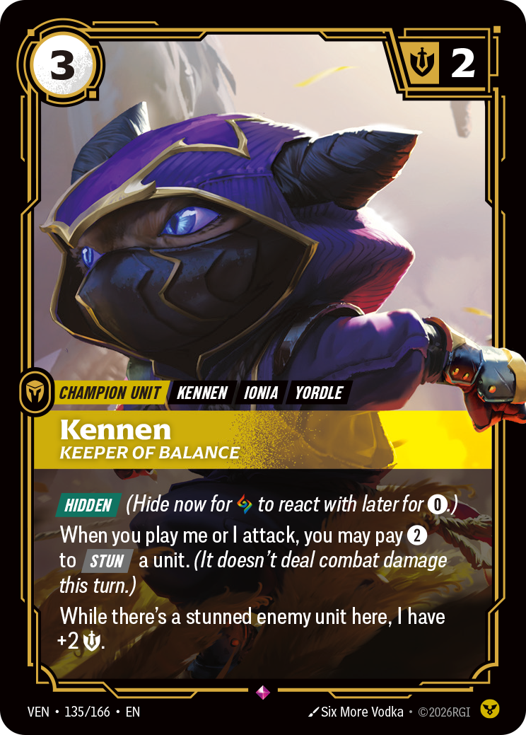 Kennen, Keeper of Balance – VEN-135/166 – Rare