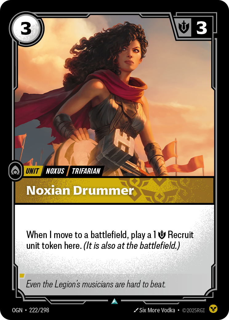 Noxian Drummer – OGN-222/298 – Uncommon