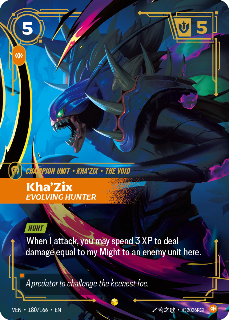 Kha'Zix, Evolving Hunter – VEN-180/166 – Epic