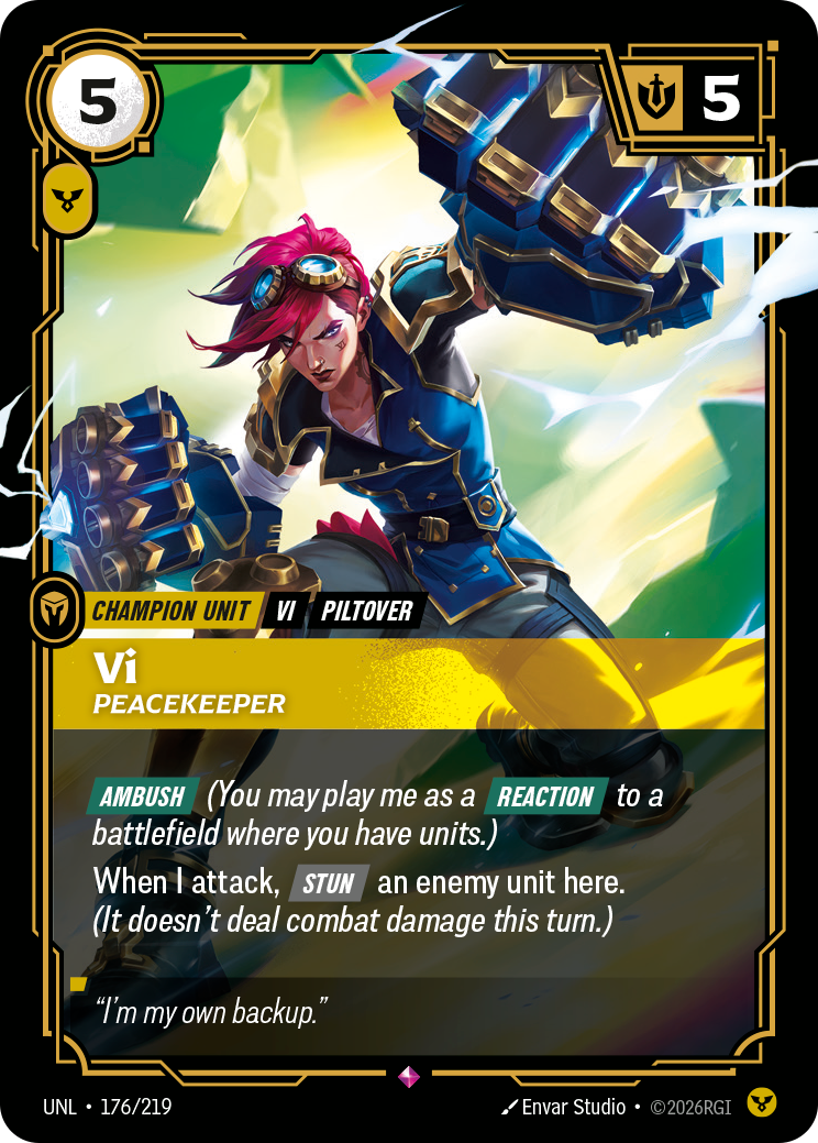 Vi, Peacekeeper – UNL-176/219 – Rare