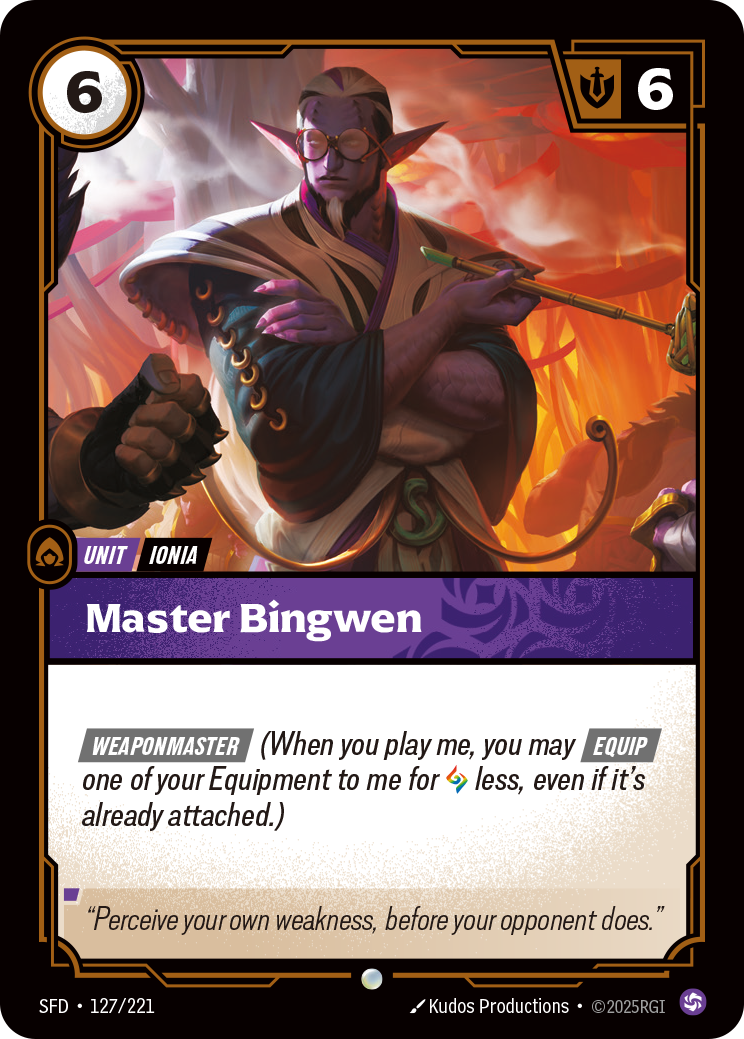 Master Bingwen – SFD-127/221 – Common