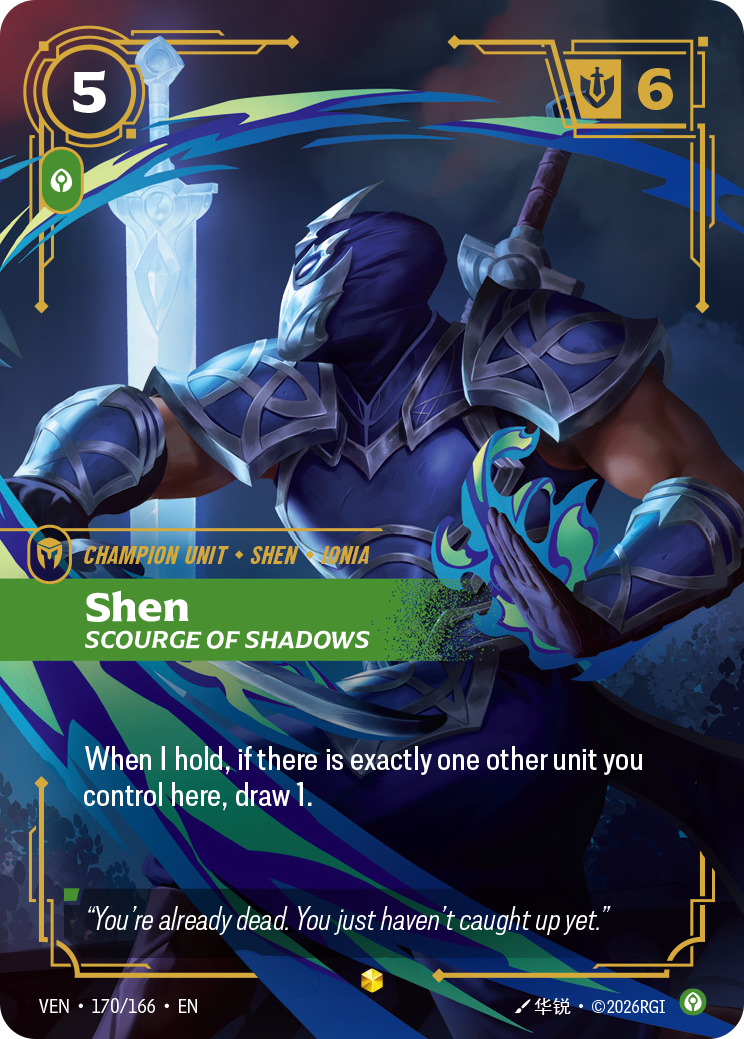 Shen, Scourge of Shadows – VEN-170/166 – OVN