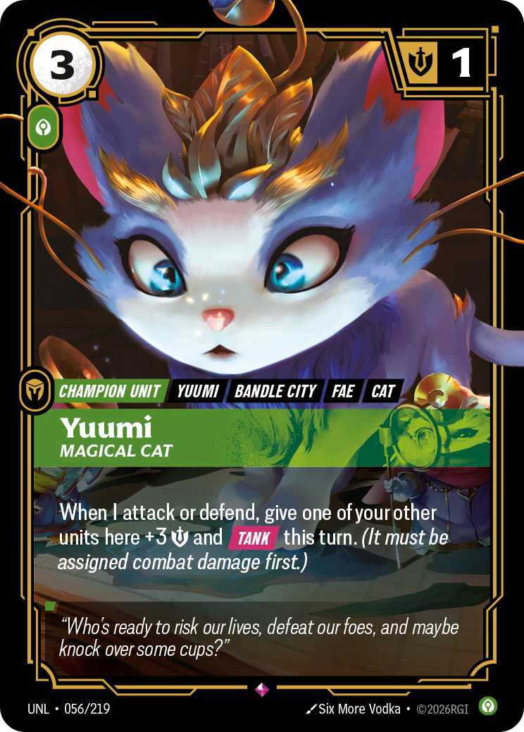 Yuumi, Magical Cat – UNL-056/219 – Rare