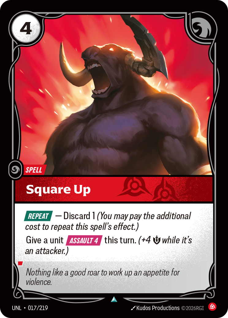 Square Up – UNL-017/219 – Uncommon