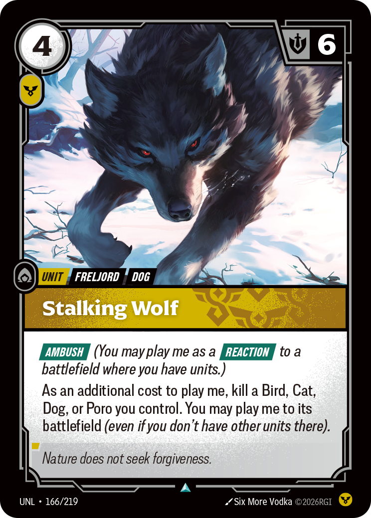 Stalking Wolf – UNL-166/219 – Uncommon