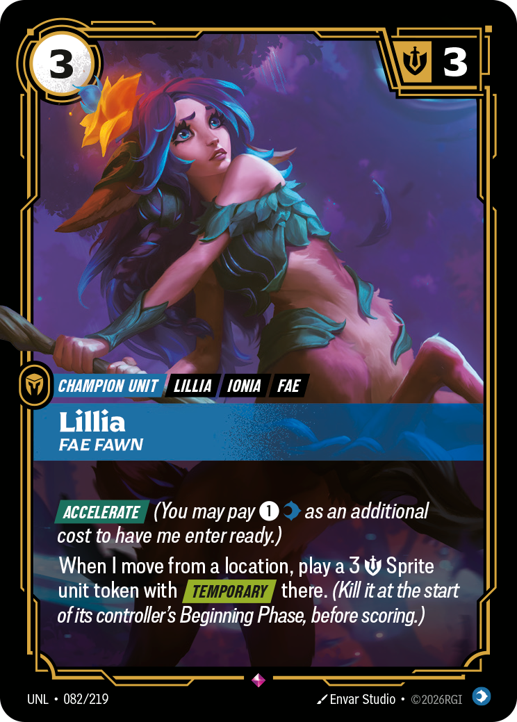 Lillia, Fae Fawn – UNL-082/219 – Rare