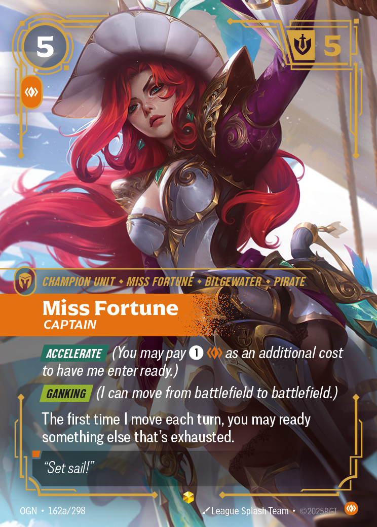 Miss Fortune, Captain – OGN-162a/298 – Showcase