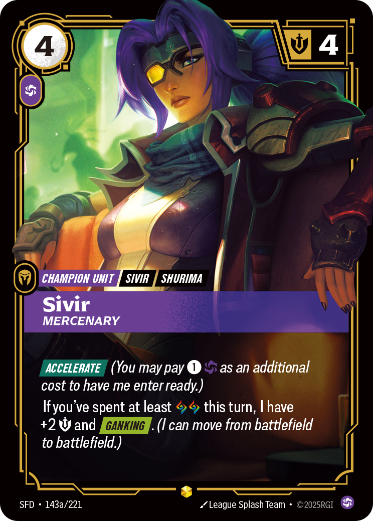 Sivir, Mercenary – SFD-143a/221 – Showcase