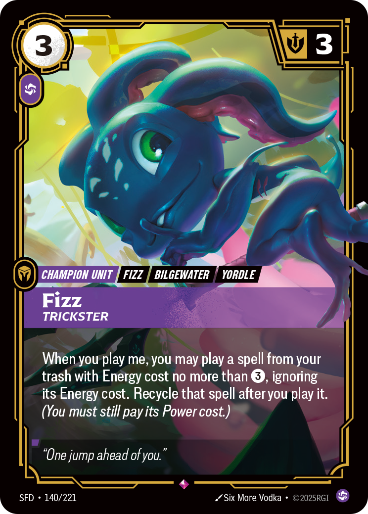 Fizz, Trickster – SFD-140/221 – Rare