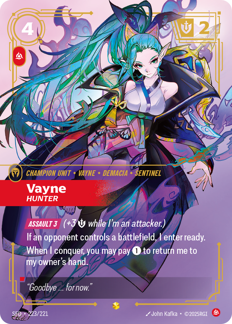 Vayne, Hunter – SFD-223/221 – OVN